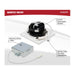 Remote Driver LED Downlight Satco S11627R1 12 Watt LED Direct Wire Downlight - Gimbaled - 3.5 Inch - CCT Selectable - Square - Remote Driver - White Finish - 840 Lumens - 120 Volt Satco