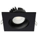 Remote Driver LED Downlight Satco S11628R1 12 Watt LED Direct Wire Downlight - Gimbaled - 3.5 Inch - CCT Selectable - Square - Remote Driver - Black Finish - 840 Lumens - 120 Volt Satco