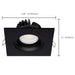 Remote Driver LED Downlight Satco S11628R1 12 Watt LED Direct Wire Downlight - Gimbaled - 3.5 Inch - CCT Selectable - Square - Remote Driver - Black Finish - 840 Lumens - 120 Volt Satco