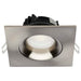 Remote Driver LED Downlight Satco S11629R1 12 Watt LED Direct Wire Downlight - Gimbaled - 3.5 Inch - CCT Selectable - Square - Remote Driver - Brushed Nickel Finish - 840 Lumens - 120 Volt Satco