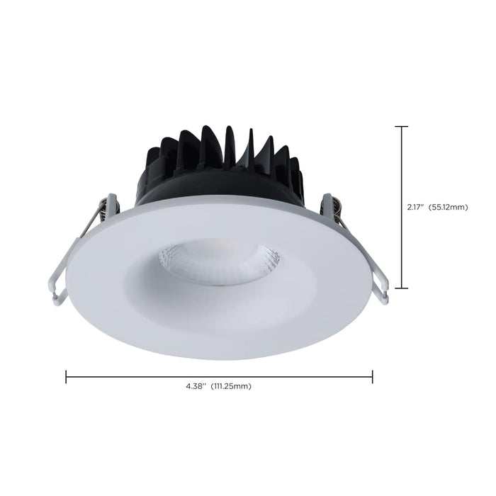 Remote Driver LED Downlight Satco S11630R1 10 Watt LED Direct Wire Downlight - Remote Driver - CCT Selectable - Dimmable - Round - White Finish Satco