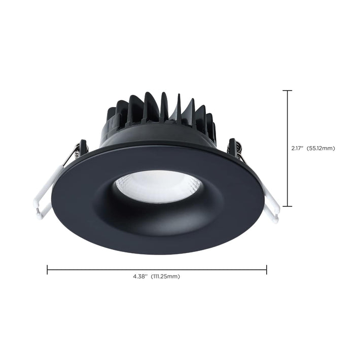 Remote Driver LED Downlight Satco S11631R1 10 Watt LED Direct Wire Downlight - Remote Driver - CCT Selectable - Dimmable - Round - Black Finish Satco
