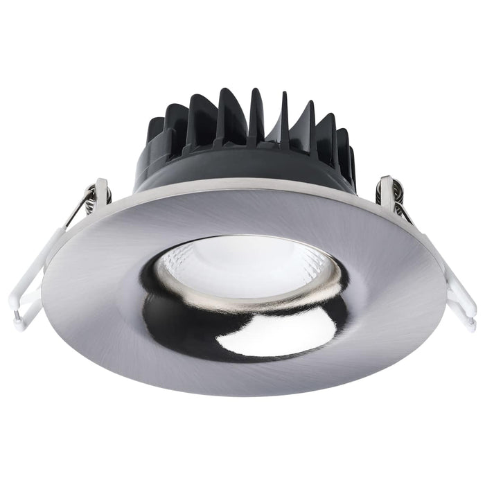 Remote Driver LED Downlight Satco S11632R1 10 Watt LED Direct Wire Downlight - Remote Driver - CCT Selectable - Dimmable - Round - Brushed Nickel Finish Satco
