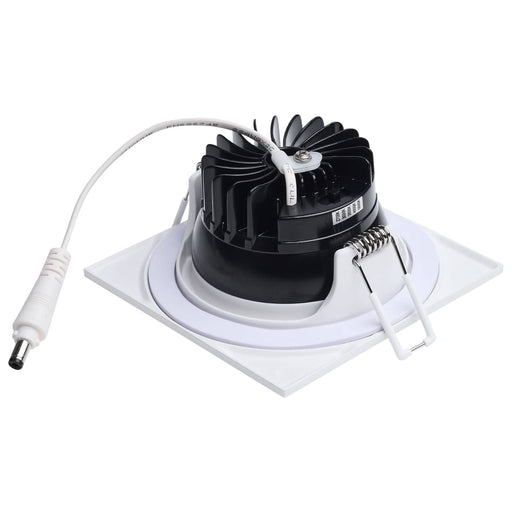 Remote Driver LED Downlight Satco S11633R1 10 Watt LED Direct Wire Downlight - Remote Driver - CCT Selectable - Dimmable - Square - White Finish Satco