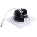 Remote Driver LED Downlight Satco S11633R1 10 Watt LED Direct Wire Downlight - Remote Driver - CCT Selectable - Dimmable - Square - White Finish Satco