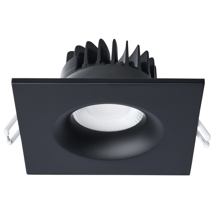 Remote Driver LED Downlight Satco S11634R1 10 Watt LED Direct Wire Downlight - Remote Driver - CCT Selectable - Dimmable - Square - Black Finish Satco
