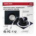 Remote Driver LED Downlight Satco S11634R1 10 Watt LED Direct Wire Downlight - Remote Driver - CCT Selectable - Dimmable - Square - Black Finish Satco