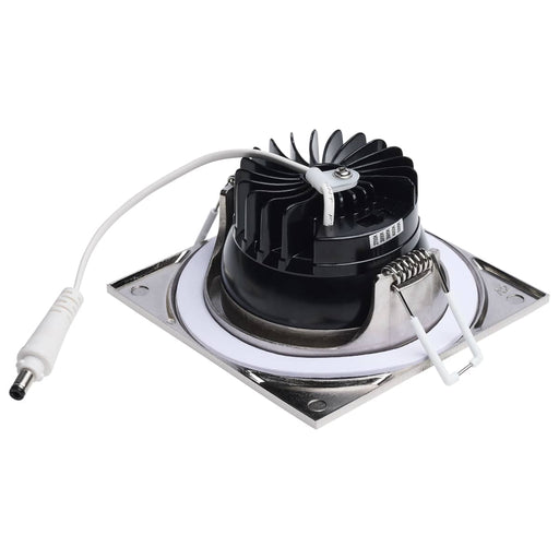 Remote Driver LED Downlight Satco S11635R1 10 Watt LED Direct Wire Downlight - Remote Driver - CCT Selectable - Dimmable - Square - Brushed Nickel Finish Satco