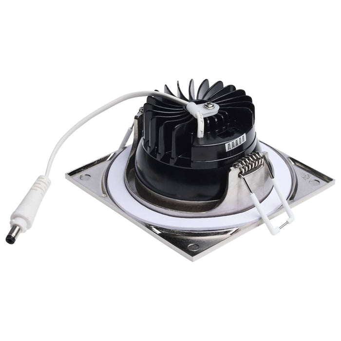 Remote Driver LED Downlight Satco S11635R1 10 Watt LED Direct Wire Downlight - Remote Driver - CCT Selectable - Dimmable - Square - Brushed Nickel Finish Satco
