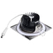 Remote Driver LED Downlight Satco S11635R1 10 Watt LED Direct Wire Downlight - Remote Driver - CCT Selectable - Dimmable - Square - Brushed Nickel Finish Satco