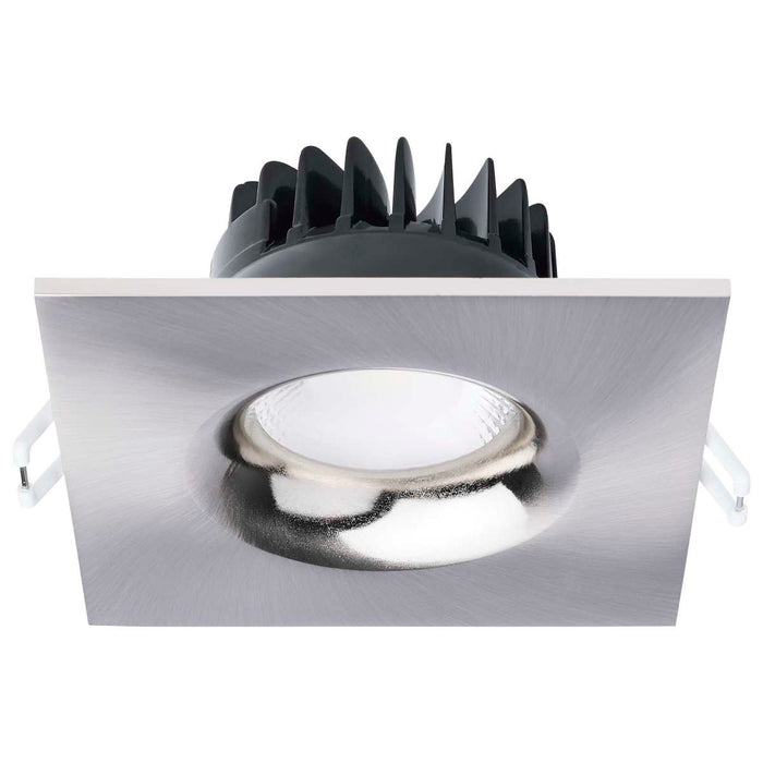 Remote Driver LED Downlight Satco S11635R1 10 Watt LED Direct Wire Downlight - Remote Driver - CCT Selectable - Dimmable - Square - Brushed Nickel Finish Satco