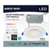 Downlight Satco S11636 Starfish - 8 Watt LED Direct Wire Downlight - 4-Inch - Remote Driver - RGBTW - Round - White Finish Satco