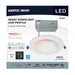 Downlight Satco S11637 Starfish - 11 Watt LED Direct Wire Downlight - 6-Inch - Remote Driver - RGBTW - Round - White Finish Satco