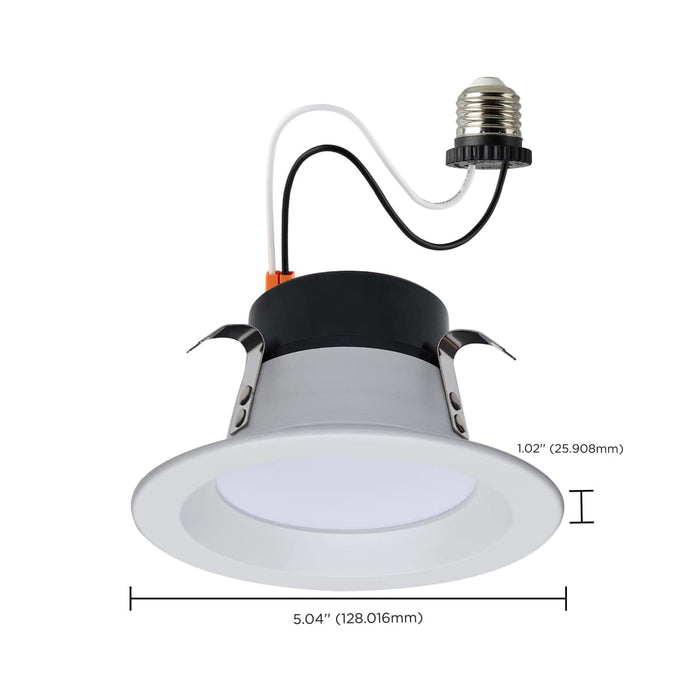 Downlight Satco S11638 Starfish - 8 Watt LED Retrofit Downlight - 4 Inch - RGBTW - Round - White Finish Satco