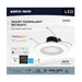 Downlight Satco S11639 Starfish - 11 Watt LED Retrofit Downlight - 5-6 Inch - RGBTW - Round - White Finish Satco