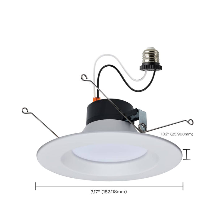 Downlight Satco S11639 Starfish - 11 Watt LED Retrofit Downlight - 5-6 Inch - RGBTW - Round - White Finish Satco