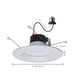 Downlight Satco S11639 Starfish - 11 Watt LED Retrofit Downlight - 5-6 Inch - RGBTW - Round - White Finish Satco