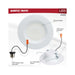 Downlight Retrofit Satco S11646 12.5 Watt LED High Lumen Downlight Retrofit - 5-6 Inch - 27K/30K/35K/40K/50K CCT Selectable - 120 Volts - Dimmable - White Finish Satco