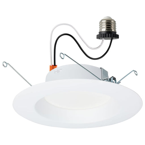 Downlight Retrofit Satco S11646 12.5 Watt LED High Lumen Downlight Retrofit - 5-6 Inch - 27K/30K/35K/40K/50K CCT Selectable - 120 Volts - Dimmable - White Finish Satco