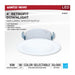 Downlight Retrofit Satco S11647 10 Watt LED High Output Downlight Retrofit - 4 Inch - 27K/30K/35K/40K/50K CCT Selectable - Round - White Finish Satco