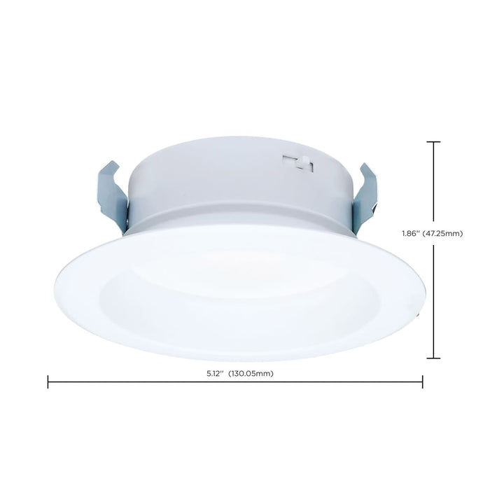 Downlight Retrofit Satco S11647 10 Watt LED High Output Downlight Retrofit - 4 Inch - 27K/30K/35K/40K/50K CCT Selectable - Round - White Finish Satco