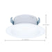 Downlight Retrofit Satco S11647 10 Watt LED High Output Downlight Retrofit - 4 Inch - 27K/30K/35K/40K/50K CCT Selectable - Round - White Finish Satco