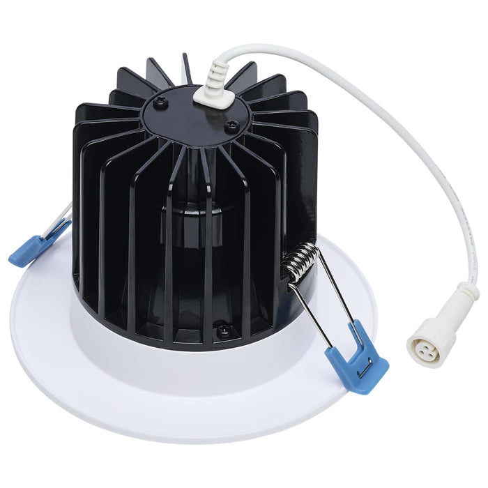 Remote Driver LED Downlight Satco S11670 16/20/24 Watt LED Remote Driver Downlight - 27K/30K/35K/40K/50K CCT - Field Selectable - Round - White Finish - Dual Dimming - 120-277 Volt Satco