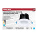 Remote Driver LED Downlight Satco S11670 16/20/24 Watt LED Remote Driver Downlight - 27K/30K/35K/40K/50K CCT - Field Selectable - Round - White Finish - Dual Dimming - 120-277 Volt Satco