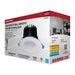 Remote Driver LED Downlight Satco S11670 16/20/24 Watt LED Remote Driver Downlight - 27K/30K/35K/40K/50K CCT - Field Selectable - Round - White Finish - Dual Dimming - 120-277 Volt Satco
