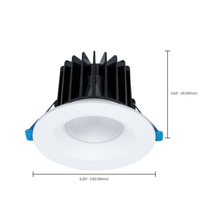 Remote Driver LED Downlight Satco S11670 16/20/24 Watt LED Remote Driver Downlight - 27K/30K/35K/40K/50K CCT - Field Selectable - Round - White Finish - Dual Dimming - 120-277 Volt Satco