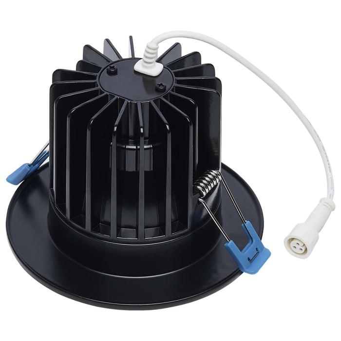Remote Driver LED Downlight Satco S11671 16/20/24 Watt LED Remote Driver Downlight - 27K/30K/35K/40K/50K CCT - Field Selectable - Round - Black Finish - Dual Dimming - 120-277 Volt Satco