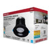 Remote Driver LED Downlight Satco S11671 16/20/24 Watt LED Remote Driver Downlight - 27K/30K/35K/40K/50K CCT - Field Selectable - Round - Black Finish - Dual Dimming - 120-277 Volt Satco