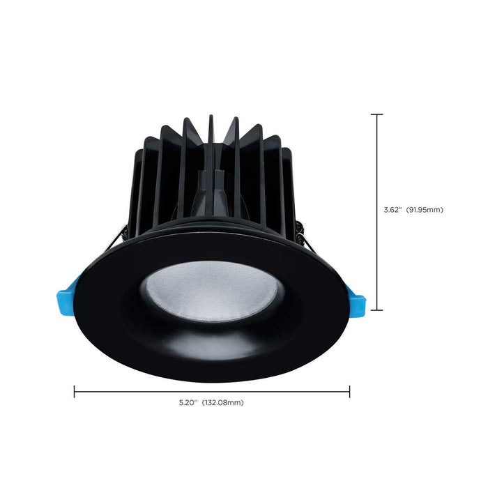 Remote Driver LED Downlight Satco S11671 16/20/24 Watt LED Remote Driver Downlight - 27K/30K/35K/40K/50K CCT - Field Selectable - Round - Black Finish - Dual Dimming - 120-277 Volt Satco