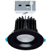 Remote Driver LED Downlight Satco S11671 16/20/24 Watt LED Remote Driver Downlight - 27K/30K/35K/40K/50K CCT - Field Selectable - Round - Black Finish - Dual Dimming - 120-277 Volt Satco