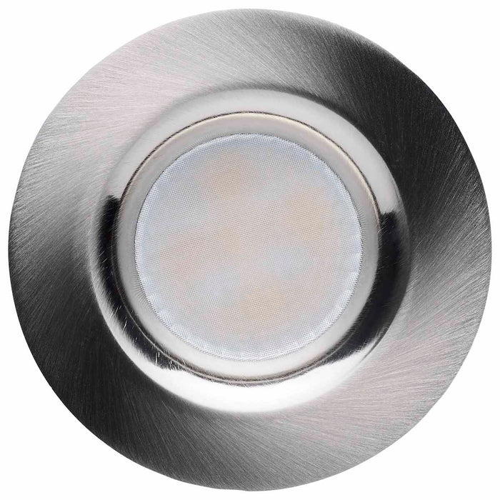 Remote Driver LED Downlight Satco S11672 16/20/24 Watt LED Remote Driver Downlight - 27K/30K/35K/40K/50K CCT - Field Selectable - Round - Brushed Nickel Finish - Dual Dimming - 120-277 Volt Satco