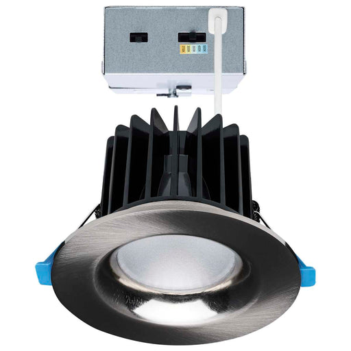 Remote Driver LED Downlight Satco S11672 16/20/24 Watt LED Remote Driver Downlight - 27K/30K/35K/40K/50K CCT - Field Selectable - Round - Brushed Nickel Finish - Dual Dimming - 120-277 Volt Satco