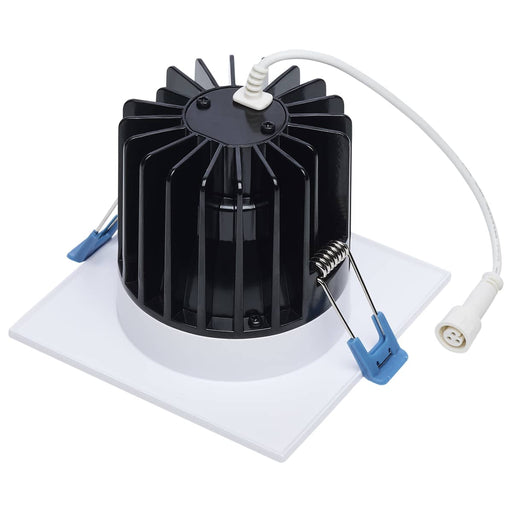 Remote Driver LED Downlight Satco S11673 16/20/24 Watt LED Remote Driver Downlight - 27K/30K/35K/40K/50K CCT - Field Selectable - Square - White Finish - Dual Dimming - 120-277 Volt Satco