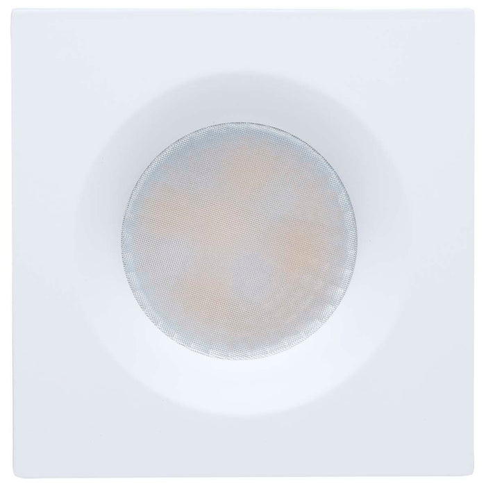 Remote Driver LED Downlight Satco S11673 16/20/24 Watt LED Remote Driver Downlight - 27K/30K/35K/40K/50K CCT - Field Selectable - Square - White Finish - Dual Dimming - 120-277 Volt Satco