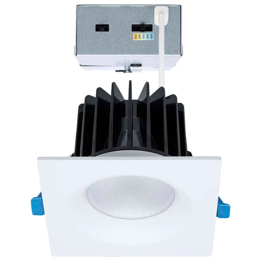 Remote Driver LED Downlight Satco S11673 16/20/24 Watt LED Remote Driver Downlight - 27K/30K/35K/40K/50K CCT - Field Selectable - Square - White Finish - Dual Dimming - 120-277 Volt Satco