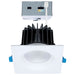 Remote Driver LED Downlight Satco S11673 16/20/24 Watt LED Remote Driver Downlight - 27K/30K/35K/40K/50K CCT - Field Selectable - Square - White Finish - Dual Dimming - 120-277 Volt Satco