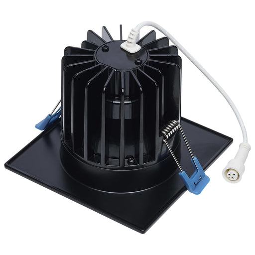 Remote Driver LED Downlight Satco S11674 16/20/24 Watt LED Remote Driver Downlight - 27K/30K/35K/40K/50K CCT - Field Selectable - Square - Black Finish - Dual Dimming - 120-277 Volt Satco
