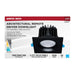 Remote Driver LED Downlight Satco S11674 16/20/24 Watt LED Remote Driver Downlight - 27K/30K/35K/40K/50K CCT - Field Selectable - Square - Black Finish - Dual Dimming - 120-277 Volt Satco