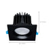 Remote Driver LED Downlight Satco S11674 16/20/24 Watt LED Remote Driver Downlight - 27K/30K/35K/40K/50K CCT - Field Selectable - Square - Black Finish - Dual Dimming - 120-277 Volt Satco
