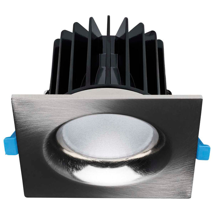 Remote Driver LED Downlight Satco S11675 16/20/24 Watt LED Remote Driver Downlight - 27K/30K/35K/40K/50K CCT - Field Selectable - Square - Brushed Nickel Finish - Dual Dimming - 120-277 Volt Satco