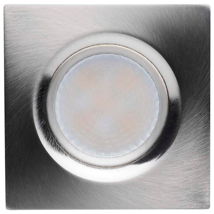 Remote Driver LED Downlight Satco S11675 16/20/24 Watt LED Remote Driver Downlight - 27K/30K/35K/40K/50K CCT - Field Selectable - Square - Brushed Nickel Finish - Dual Dimming - 120-277 Volt Satco