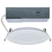 Remote Driver LED Downlight Satco S11680 8 Watt LED Direct Wire Performer Series Downlight - Remote Driver - 4 Inch - 27K/3K/35K/4K/5K CCT Selectable - Round - Flat Face - White Finish Satco