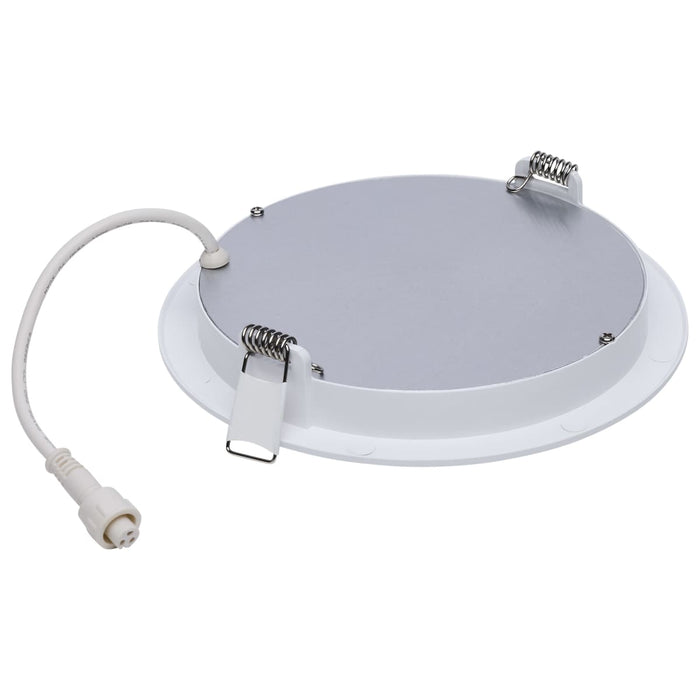 Remote Driver LED Downlight Satco S11681 11 Watt LED Direct Wire Performer Series Downlight - Remote Driver - 6 Inch - 27K/3K/35K/4K/5K CCT Selectable - Round - Flat Face - White Finish Satco