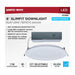 Remote Driver LED Downlight Satco S11681 11 Watt LED Direct Wire Performer Series Downlight - Remote Driver - 6 Inch - 27K/3K/35K/4K/5K CCT Selectable - Round - Flat Face - White Finish Satco