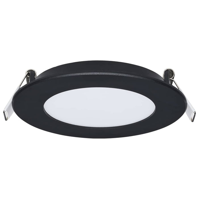 Remote Driver LED Downlight Satco S11685 8 Watt LED Direct Wire Performer Series Downlight - Remote Driver - 4 Inch - 27K/3K/35K/4K/5K CCT Selectable - Round - Flat Face - Black Finish Satco