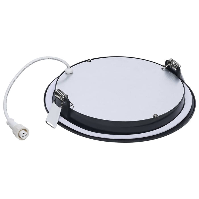 Remote Driver LED Downlight Satco S11686 11 Watt LED Direct Wire Performer Series Downlight - Remote Driver - 6 Inch - 27K/3K/35K/4K/5K CCT Selectable - Round - Flat Face - Black Finish Satco